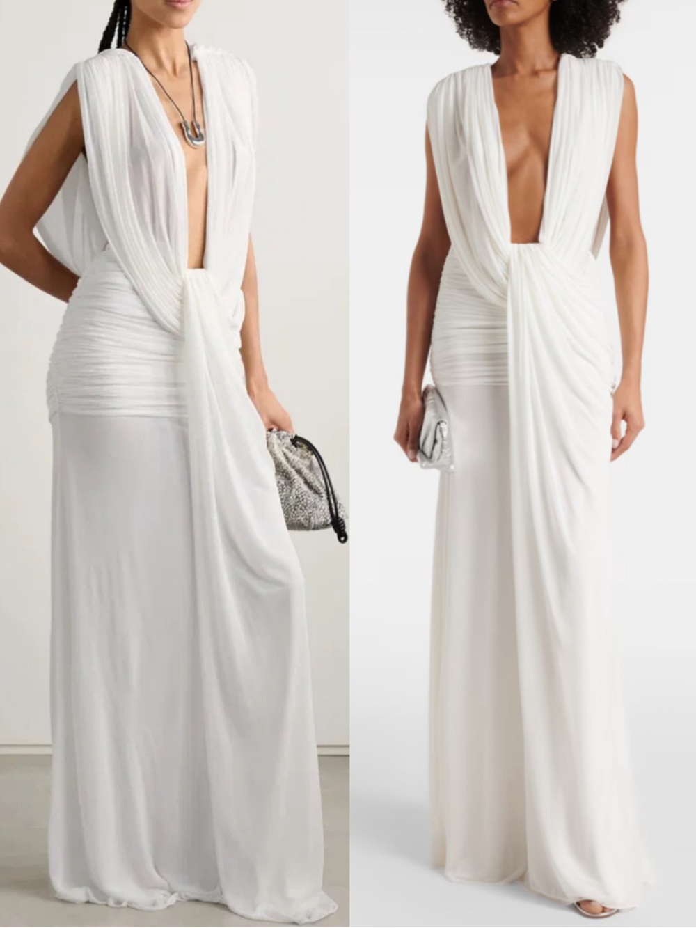 Christopher Esber Ripple draped gown maxi dress Size 6 (US 0) NEW! With tags!